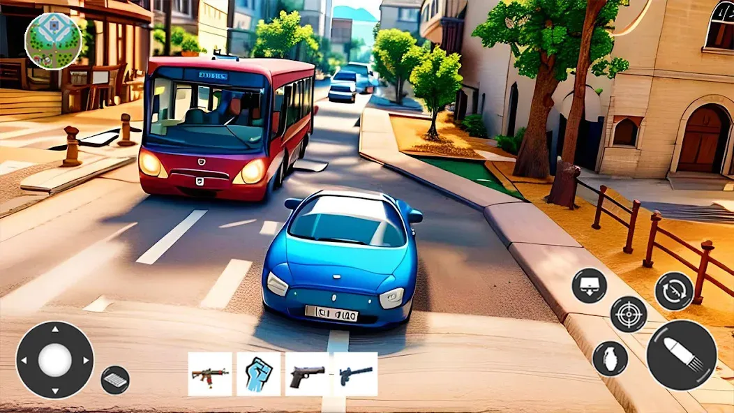 Gangster Car Theft Games (Гангстерская автомобильная война игр)  [МОД Menu] Screenshot 5