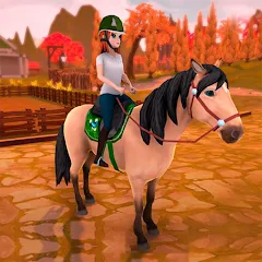 Скачать взлом Horse Riding Tales - Wild Pony (Хорс Райдинг Тейлс)  [МОД Mega Pack] - последняя версия apk на Андроид