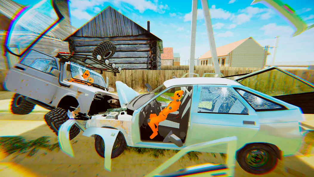 VAZ Crash Test Simulator 2  [МОД Бесконечные монеты] Screenshot 2