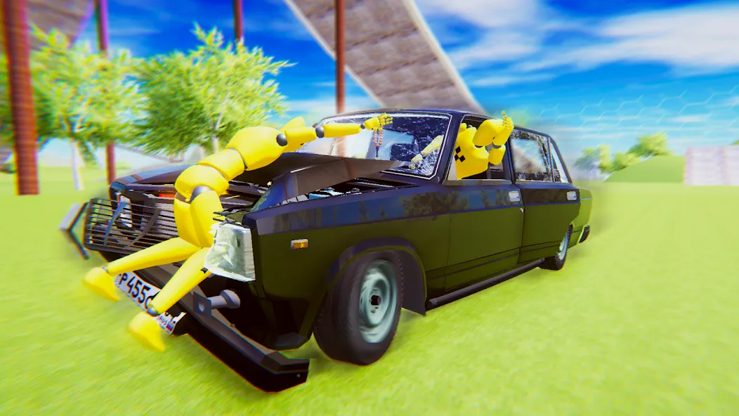 VAZ Crash Test Simulator 2  [МОД Бесконечные монеты] Screenshot 4