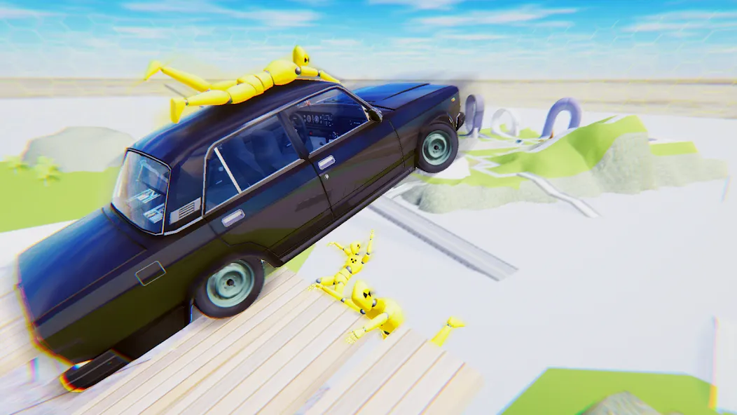 VAZ Crash Test Simulator 2  [МОД Бесконечные монеты] Screenshot 5