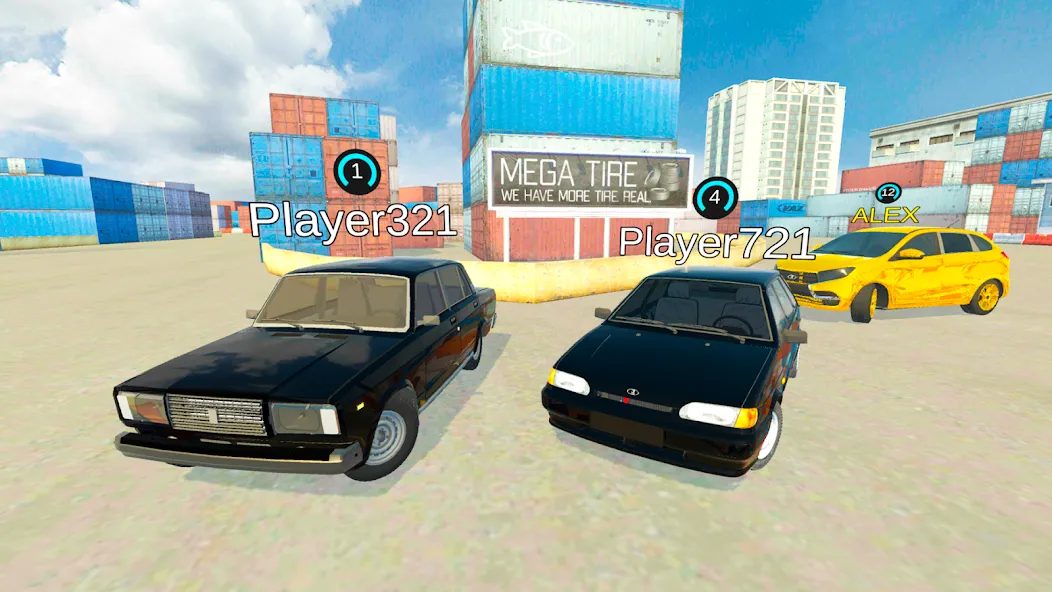 Lada Drift Simulator - Online  [МОД Menu] Screenshot 2