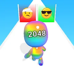 Man Runner 2048: Run and Merge