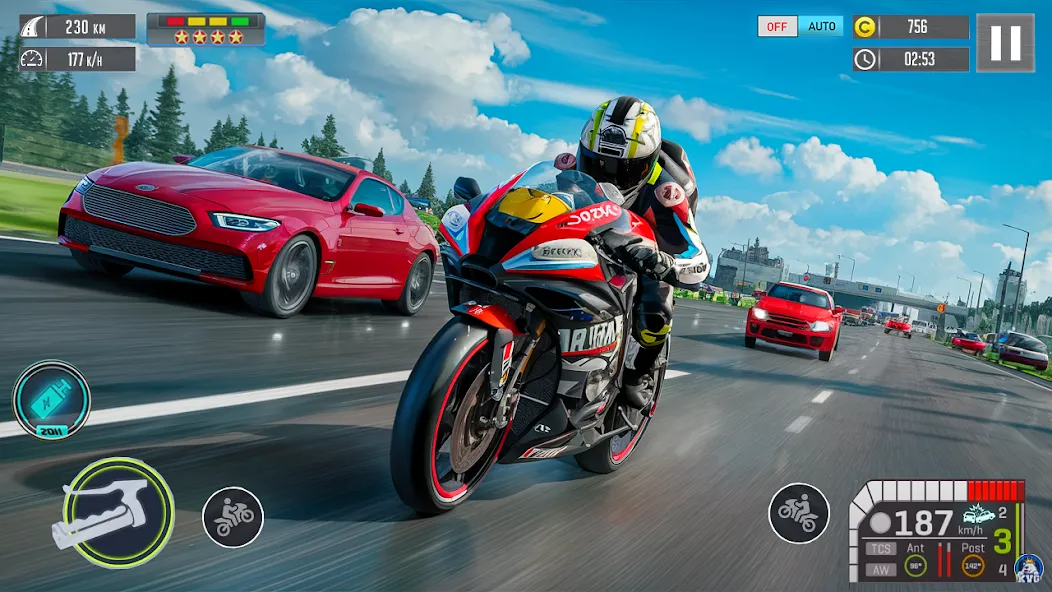 Moto Racing 3d Motorcycle Game (Дерт Байк Рейсинг 3Д)  [МОД Mega Pack] Screenshot 1