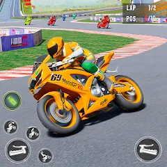 Скачать взломанную Moto Racing 3d Motorcycle Game (Дерт Байк Рейсинг 3Д)  [МОД Mega Pack] - последняя версия apk на Андроид