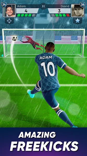 SOCCER Kicks - Stars Strike 24 (ФУТБОЛ Киксы)  [МОД Меню] Screenshot 2