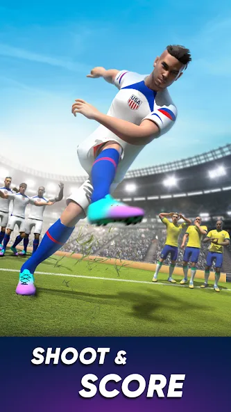 SOCCER Kicks - Stars Strike 24 (ФУТБОЛ Киксы)  [МОД Меню] Screenshot 5