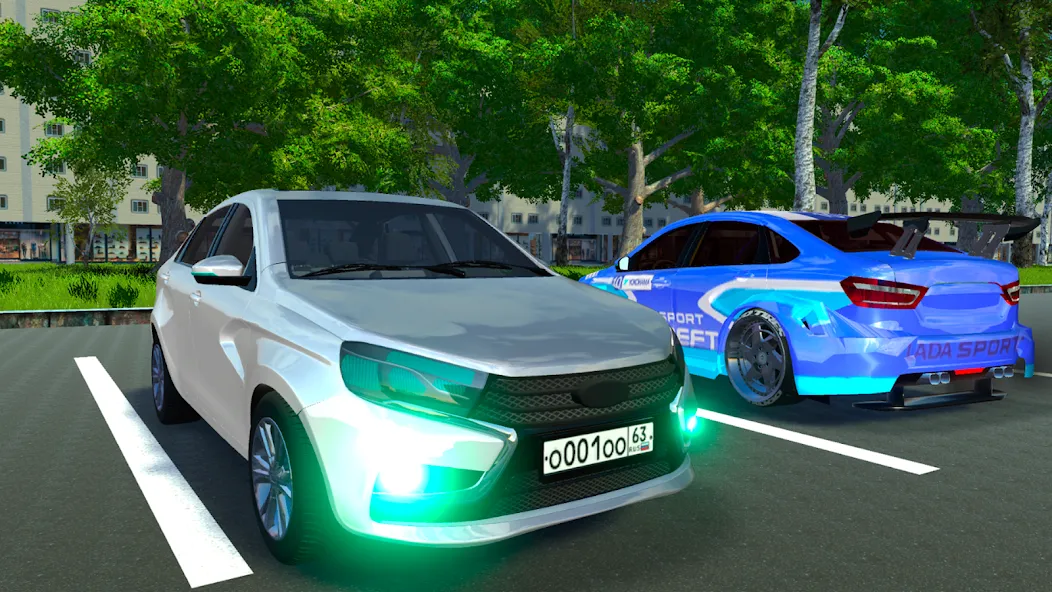Lada - Russian Car Driving  [МОД Много монет] Screenshot 1