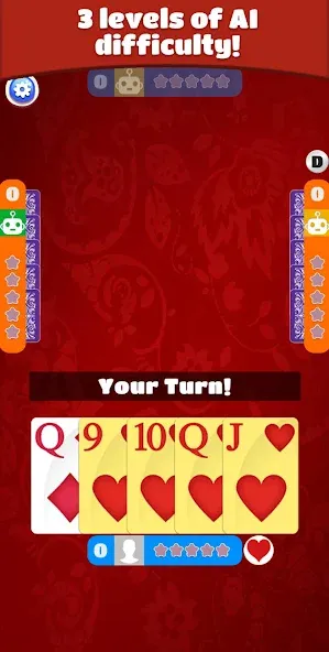 Euchre (Юкер)  [МОД Unlocked] Screenshot 2