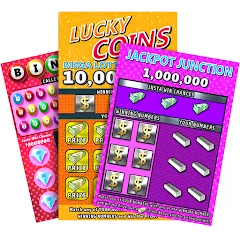 Скачать взлом Scratch Off Lottery Casino (Скретч Офф Лотерейное Казино)  [МОД Unlimited Money] - стабильная версия apk на Андроид