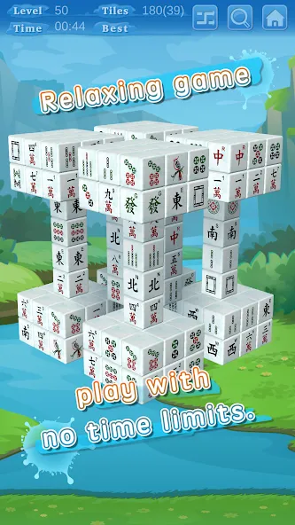 Stacker Mahjong 3D (Стаккер Маджонг 3Д)  [МОД Unlocked] Screenshot 4