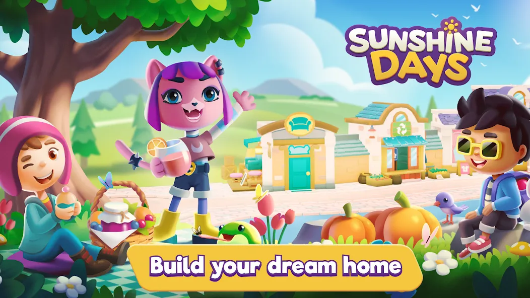 Sunshine Days - Build A Home (Саншайн Дэйз)  [МОД Много монет] Screenshot 1