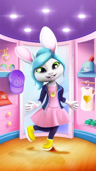 Bu Bunny - Cute pet care game  [МОД Много монет] Screenshot 5