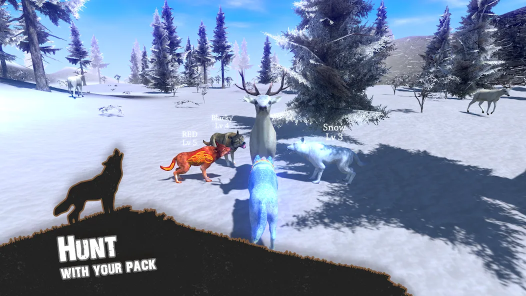 Wolf Simulator - Animal Games  [МОД Много денег] Screenshot 1