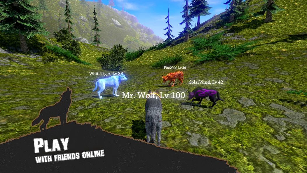 Wolf Simulator - Animal Games  [МОД Много денег] Screenshot 3