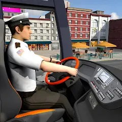 Скачать взломанную City Coach Bus City Bus Games  [МОД Бесконечные деньги] - полная версия apk на Андроид