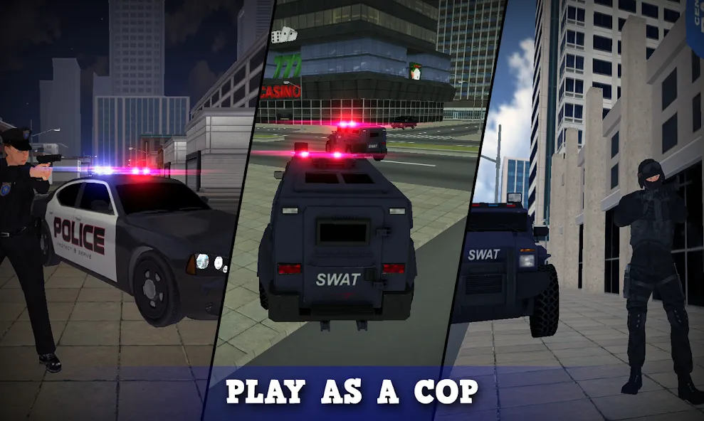 Justice Rivals 3 Cops&Robbers  [МОД Menu] Screenshot 1