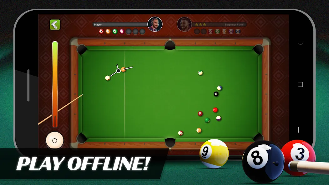 8 Ball Billiards Offline Pool (Балл Бильярд Оффлайн Пул)  [МОД Много монет] Screenshot 1