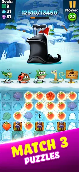 Best Fiends - Match 3 Puzzles (Бест Фиендс)  [МОД Меню] Screenshot 3