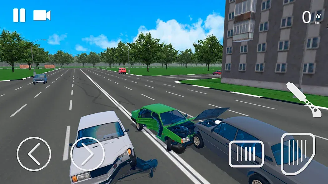 Russian Car Crash Simulator (Рашн Кар Краш Симулятор)  [МОД Unlocked] Screenshot 1