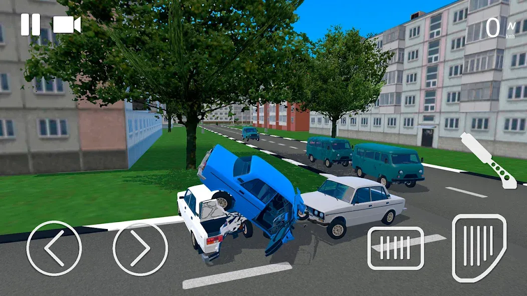 Russian Car Crash Simulator (Рашн Кар Краш Симулятор)  [МОД Unlocked] Screenshot 2