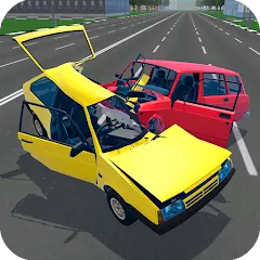 Скачать взломанную Russian Car Crash Simulator (Рашн Кар Краш Симулятор)  [МОД Unlocked] - полная версия apk на Андроид