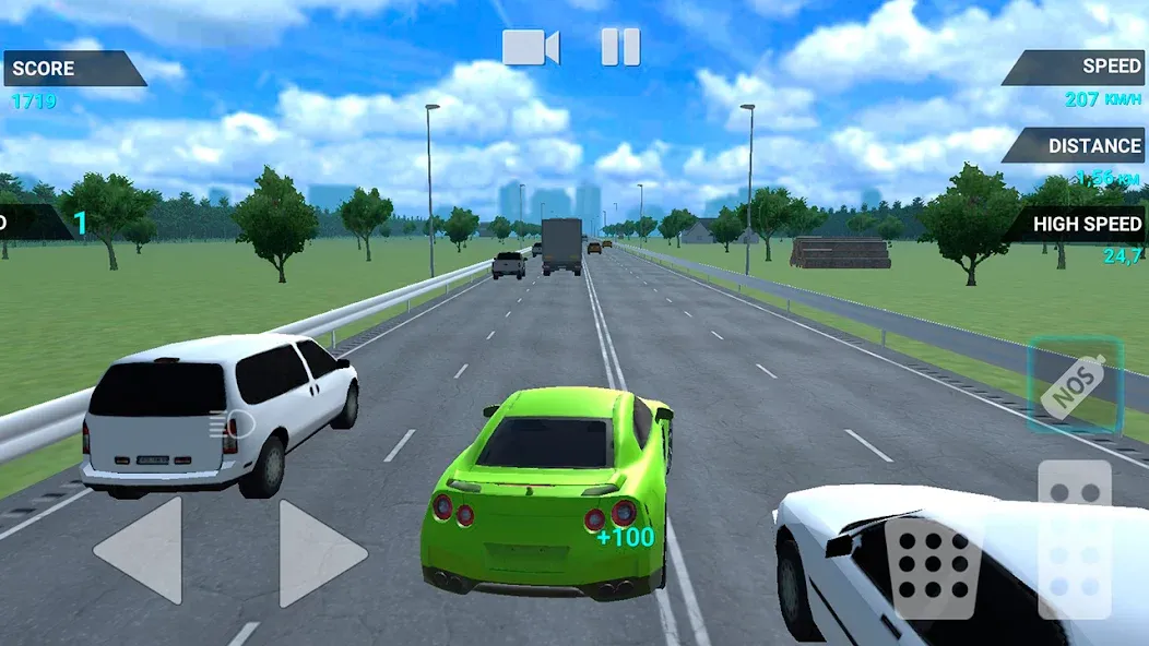 Traffic Racer Speeding Highway (Трафик Рейсер Скоростная Шоссе)  [МОД Бесконечные монеты] Screenshot 3