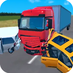 Взлом Truck Crash Simulator Accident (Симулятор ДТП с грузовиком)  [МОД Много денег] - последняя версия apk на Андроид