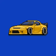 Скачать взломанную Pixel Car Racer (Пиксельный гоночный автомобиль)  [МОД Меню] - последняя версия apk на Андроид