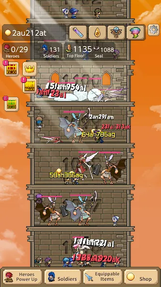 Tower of Hero (Тауэр оф Хиро)  [МОД Все открыто] Screenshot 3