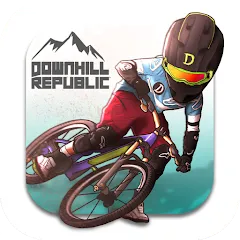 Скачать взломанную Downhill Republic (Даунхилл Республик)  [МОД Много монет] - полная версия apk на Андроид