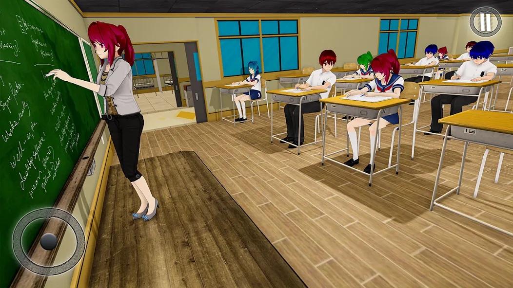 Anime Girl School Teacher 3D  [МОД Unlimited Money] Screenshot 2