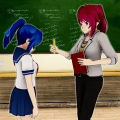 Взлом Anime Girl School Teacher 3D  [МОД Unlimited Money] - последняя версия apk на Андроид