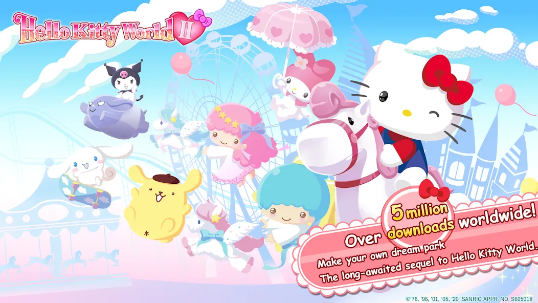 HelloKittyWorld2 Sanrio Kawaii (ХеллоуКиттиВорлд2 Санрио Каваии)  [МОД Unlocked] Screenshot 1