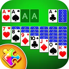 Скачать взломанную Solitaire Puzzle : Card Jigsaw (Солитер головоломка)  [МОД Бесконечные монеты] - последняя версия apk на Андроид