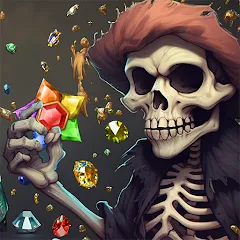 Скачать взлом Jewels Ghost Ship: jewel games (Джуэлз Гост Шип)  [МОД Unlocked] - полная версия apk на Андроид