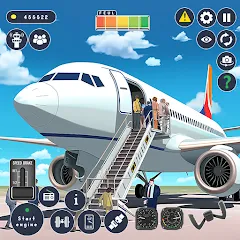 Скачать взлом Airplane Game Flight Simulator  [МОД Меню] - полная версия apk на Андроид