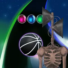 Взломанная Siren Head Forest Neon ball (Сайрен Хэд Лес Неоншар)  [МОД Unlimited Money] - стабильная версия apk на Андроид