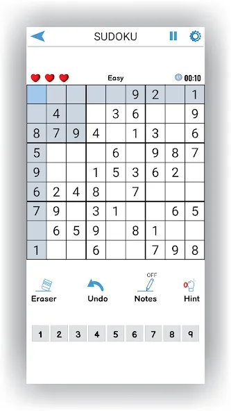 Sudoku Offline: Hard Puzzles (Судоку Оффлайн)  [МОД Бесконечные монеты] Screenshot 1