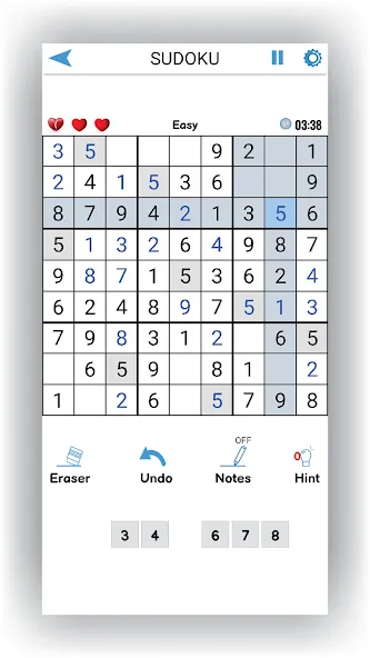 Sudoku Offline: Hard Puzzles (Судоку Оффлайн)  [МОД Бесконечные монеты] Screenshot 2