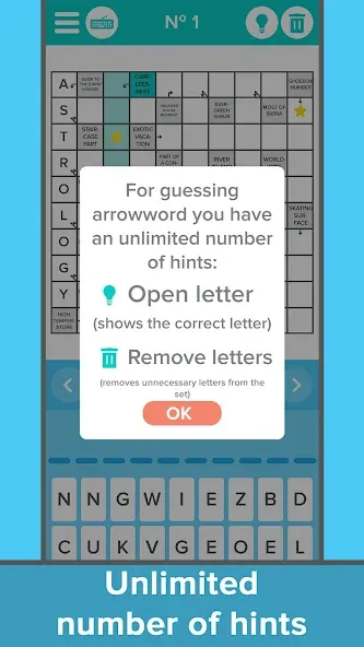 Crossword: Arrowword puzzles  [МОД Бесконечные монеты] Screenshot 4