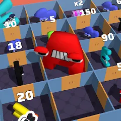 Взломанная Alphabet Battle: Room Maze (Алфавит батл)  [МОД Меню] - стабильная версия apk на Андроид