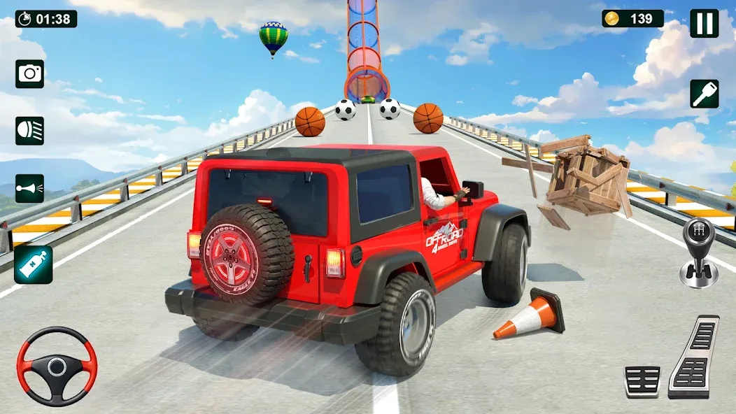 GT Car Stunt 3D: Ramp Car Game  [МОД Unlocked] Screenshot 3