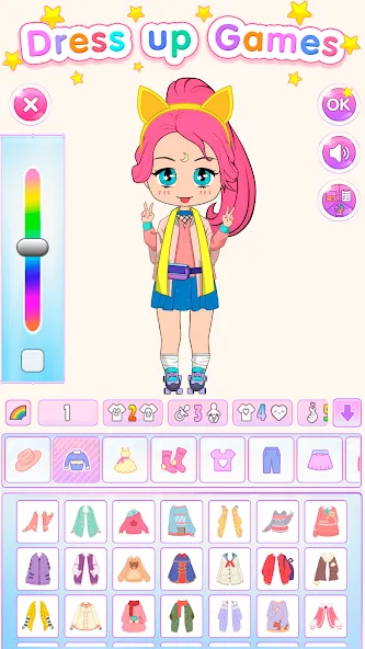 Chibi Doll Dress Up Games  [МОД Mega Pack] Screenshot 1