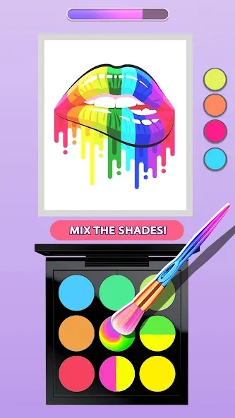 Makeup Kit - Color Mixing  [МОД Бесконечные монеты] Screenshot 1