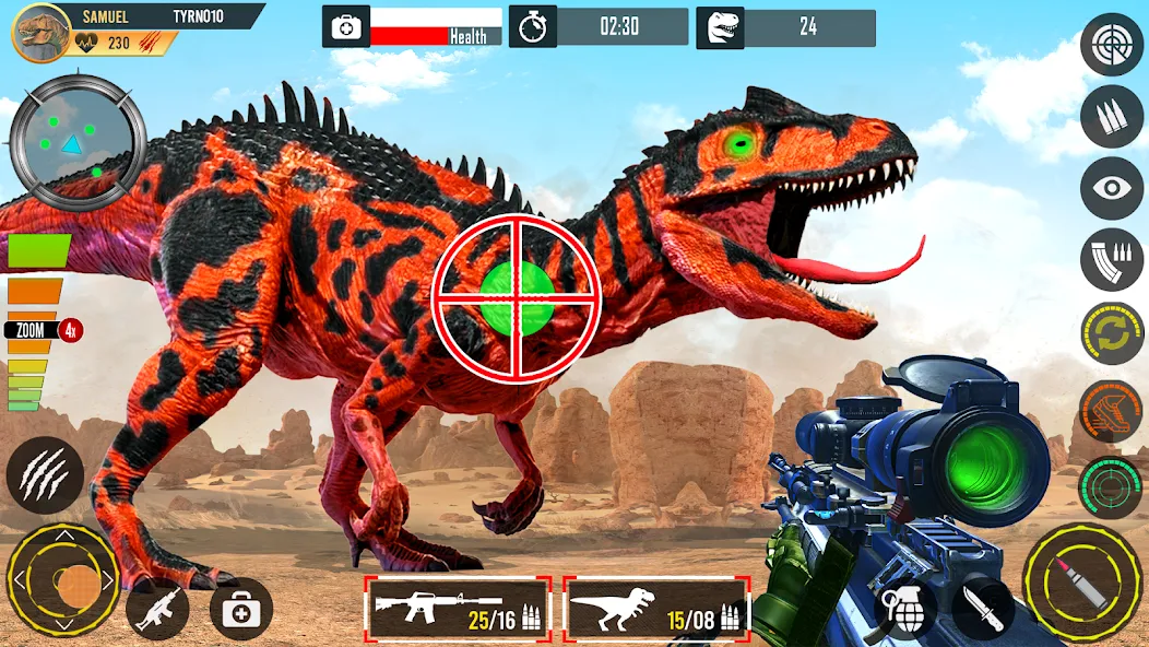 Real Dino Hunting Gun Games (Риал Дино Хантинг Ган Геймс)  [МОД Меню] Screenshot 1