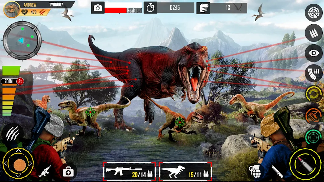 Real Dino Hunting Gun Games (Риал Дино Хантинг Ган Геймс)  [МОД Меню] Screenshot 3