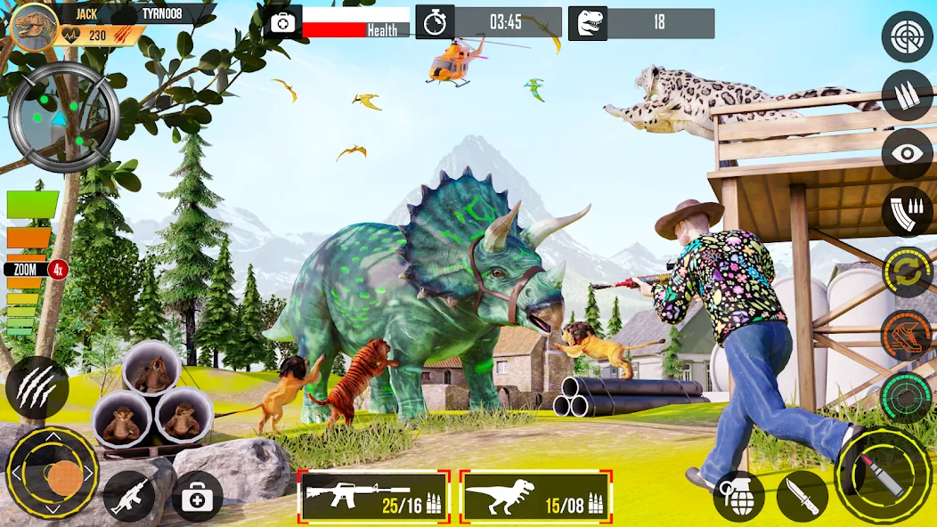 Real Dino Hunting Gun Games (Риал Дино Хантинг Ган Геймс)  [МОД Меню] Screenshot 4