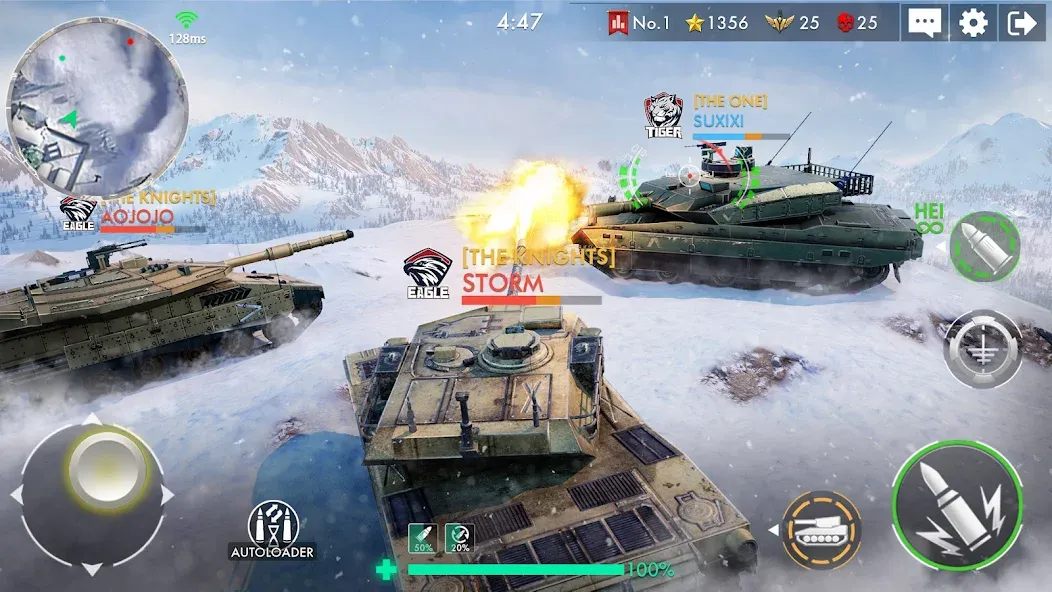 Tank Warfare: PvP Battle Game (Танковое сражение)  [МОД Бесконечные деньги] Screenshot 5