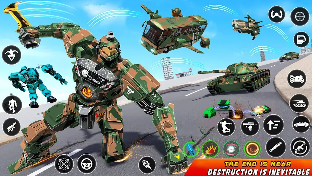 Army Bus Robot Car Game 3d  [МОД Mega Pack] Screenshot 1